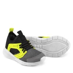Sneakers Bibi Fly Baby 1186025 Graphite/Black/Yellow Fluor -Sneakers Urbaines Authentiques sneakers bibi fly baby 1186025 graphite black yellow fluor 2