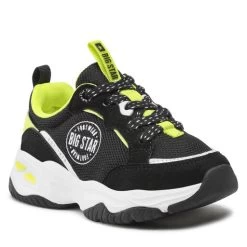 Sneakers Big Star Shoes JJ374271 Black/Yellow