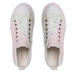 Sneakers Big Star Shoes LL274174 White/Pink/Yellow -Sneakers Urbaines Authentiques sneakers big star shoes ll274174 white pink yellow 4
