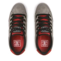 Sneakers C1rca Al 50 Slim CGRW Charcoal Grey/Pompeian Red/White/Suede -Sneakers Urbaines Authentiques sneakers c1rca al 50 slim cgrw charcoal grey pompeian red white suede 4