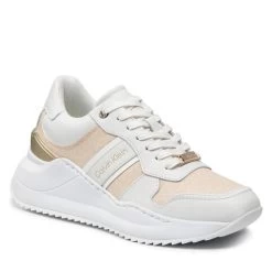 Sneakers Calvin Klein Internal Wedge Lace Up HW0HW00816 Sand Mono Mix 0LA