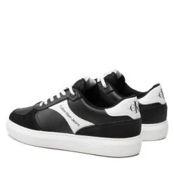 Sneakers Calvin Klein Jeans Casual Cupsole Laceup Low Su-Lth YM0YM00494 Black BDS -Sneakers Urbaines Authentiques sneakers calvin klein jeans casual cupsole laceup low su lth ym0ym00494 black bds 2