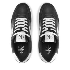 Sneakers Calvin Klein Jeans Casual Cupsole Laceup Low Su-Lth YM0YM00494 Black BDS -Sneakers Urbaines Authentiques sneakers calvin klein jeans casual cupsole laceup low su lth ym0ym00494 black bds 4