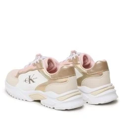 Sneakers Calvin Klein Jeans Low Cut Lace-Up Sneaker V3A9-80488-1597 Beige/Nude/White Y721 -Sneakers Urbaines Authentiques sneakers calvin klein jeans low cut lace up sneaker v3a9 80488 1597 beige nude white y721 2