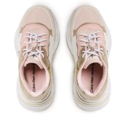 Sneakers Calvin Klein Jeans Low Cut Lace-Up Sneaker V3A9-80488-1597 Beige/Nude/White Y721 -Sneakers Urbaines Authentiques sneakers calvin klein jeans low cut lace up sneaker v3a9 80488 1597 beige nude white y721 4