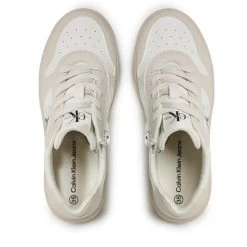Sneakers Calvin Klein Jeans Low Cut Lace-Up Sneaker V3X9-80552-1355 S Beige/Milk A360 -Sneakers Urbaines Authentiques sneakers calvin klein jeans low cut lace up sneaker v3x9 80552 1355 s beige milk a360 4