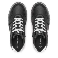 Sneakers Calvin Klein Jeans Low Cut Lace-Up Sneaker V3X9-80554-1355 S Black 999 -Sneakers Urbaines Authentiques sneakers calvin klein jeans low cut lace up sneaker v3x9 80554 1355 s black 999 4