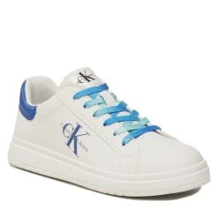 Sneakers Calvin Klein Jeans Low Cut Lace-Up Sneaker V3X9-80556-1355 S White/Royal X856