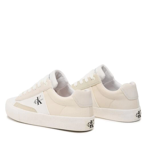 Sneakers Calvin Klein Jeans Low Cut Lace-Up Sneaker V3X9-80564-1355 S White/Beige/Sand Y607 3 Sneakers Calvin Klein Jeans Low Cut Lace-Up Sneaker V3X9-80564-1355 S White/Beige/Sand Y607 – Image 3