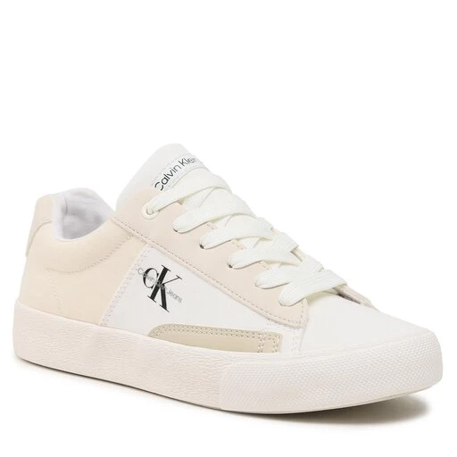 Sneakers Calvin Klein Jeans Low Cut Lace-Up Sneaker V3X9-80564-1355 S White/Beige/Sand Y607 1 Sneakers Calvin Klein Jeans Low Cut Lace-Up Sneaker V3X9-80564-1355 S White/Beige/Sand Y607