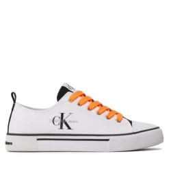 Sneakers Calvin Klein Jeans Low Cut Lace-Up Sneaker V3X9-80567-089 S White/Black -Sneakers Urbaines Authentiques sneakers calvin klein jeans low cut lace up sneaker v3x9 80567 089 s white black 1