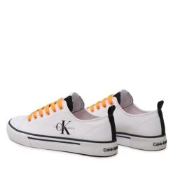 Sneakers Calvin Klein Jeans Low Cut Lace-Up Sneaker V3X9-80567-089 S White/Black -Sneakers Urbaines Authentiques sneakers calvin klein jeans low cut lace up sneaker v3x9 80567 089 s white black 2
