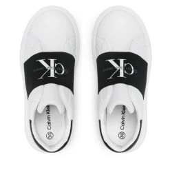 Sneakers Calvin Klein Jeans Low Cut Sneaker V3X9-80558-1355 M White/Black X002 -Sneakers Urbaines Authentiques sneakers calvin klein jeans low cut sneaker v3x9 80558 1355 m white black x002 4