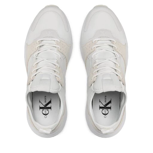 Sneakers Calvin Klein Jeans Retro Tennis Sock YM0YM00590 White/Ivory 0K7 5 Sneakers Calvin Klein Jeans Retro Tennis Sock YM0YM00590 White/Ivory 0K7 – Image 5