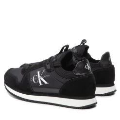Sneakers Calvin Klein Jeans Runner Sock Laceup Ny-Lth-Wn YW0YW00840 Black BDS -Sneakers Urbaines Authentiques sneakers calvin klein jeans runner sock laceup ny lth wn yw0yw00840 black bds 2