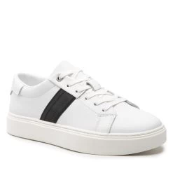 Sneakers Calvin Klein Low Top Lace Up Web HM0HM00621 White/Black WHT