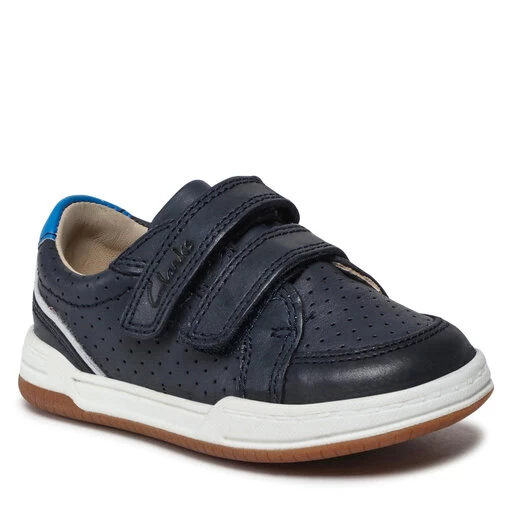 Sneakers Clarks Fawn Solo T 261589886 Navy Leather 1 Sneakers Clarks Fawn Solo T 261589886 Navy Leather