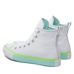 Sneakers Converse Ctas Hi A00543C White/Light Dew/Lime Rave -Sneakers Urbaines Authentiques sneakers converse ctas hi a00543c white light dew lime rave 2