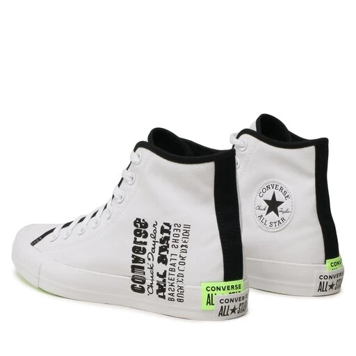 Sneakers Converse Ctas Hi A02795C White/Black/Green Beam 3 Sneakers Converse Ctas Hi A02795C White/Black/Green Beam – Image 3