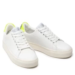 Sneakers DKNY Chambers-lace Up S K4146126 Wht/Zest -Sneakers Urbaines Authentiques sneakers dkny chambers lace up s k4146126 wht zest 4