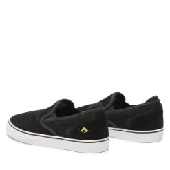 Sneakers Emerica Wino G6 Slip-On Youth 6301000024 Black/White/Gold 715 -Sneakers Urbaines Authentiques sneakers emerica wino g6 slip on youth 6301000024 black white gold 715 2