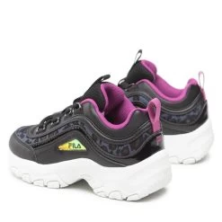 Sneakers Fila Strada A Low Kids FFK0016.83152 Black/Leopard -Sneakers Urbaines Authentiques sneakers fila strada a low kids ffk0016 83152 black leopard 2