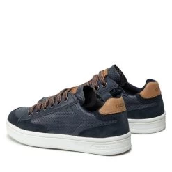 Sneakers Geox J Djrock B. B J255VB 0CL22 CF46N M Navy/Cognac -Sneakers Urbaines Authentiques sneakers geox j djrock b b j255vb 0cl22 cf46n m navy cognac 2