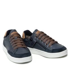 Sneakers Geox J Djrock B. B J255VB 0CL22 CF46N M Navy/Cognac -Sneakers Urbaines Authentiques sneakers geox j djrock b b j255vb 0cl22 cf46n m navy cognac 4
