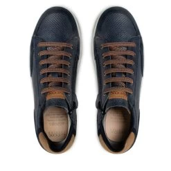 Sneakers Geox J Djrock B. B J255VB 0CL22 CF46N S Navy/Cognac -Sneakers Urbaines Authentiques sneakers geox j djrock b b j255vb 0cl22 cf46n s navy cognac 5