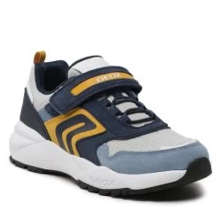 Sneakers Geox J Heevok Boy J16EQA02214C0657 D Navy/Yellow