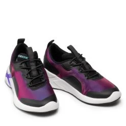 Sneakers Geox J Playkix G. A J04BMA 0AS54 C8277 M Violet/Black -Sneakers Urbaines Authentiques sneakers geox j playkix g a j04bma 0as54 c8277 m violet black 4