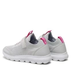 Sneakers Geox J Spherica Girl J26GYB06KBCC1024 D Lt Grey/Fuchsia -Sneakers Urbaines Authentiques sneakers geox j spherica girl j26gyb06kbcc1024 d lt grey fuchsia 2