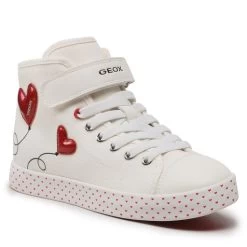 Sneakers Geox Jr Ciak Girl J3504H01054C0050 S White/Red