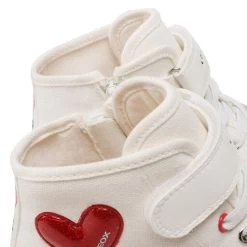 Sneakers Geox Jr Ciak Girl J3504H01054C0050 S White/Red -Sneakers Urbaines Authentiques sneakers geox jr ciak girl j3504h01054c0050 s white red 4