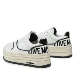 Sneakers LOVE MOSCHINO JA15426G1GIAO10A Mix Bianco/Nero -Sneakers Urbaines Authentiques sneakers love moschino ja15426g1giao10a mix bianco nero 2