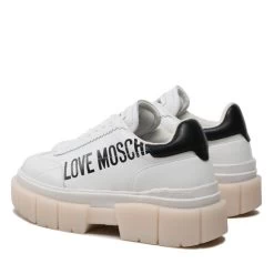 Sneakers LOVE MOSCHINO JA15666G1GIA110A Bianco/Nero -Sneakers Urbaines Authentiques sneakers love moschino ja15666g1gia110a bianco nero 2