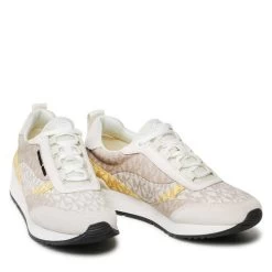 Sneakers MICHAEL Michael Kors Allie Stride Trainer 43S2ALFS1B Vanilla Multi -Sneakers Urbaines Authentiques sneakers michael michael kors allie stride trainer 43s2alfs1b vanilla multi 4