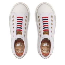 Sneakers Mustang 5024-402-1 Weiss -Sneakers Urbaines Authentiques sneakers mustang 5024 402 1 weiss 4