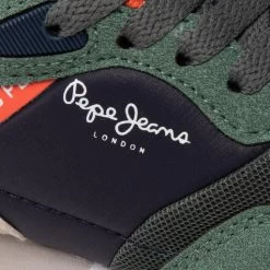 Sneakers Pepe Jeans London One Basic B PBS30540 Khaki Green 765 -Sneakers Urbaines Authentiques sneakers pepe jeans london one basic b pbs30540 khaki green 765 5
