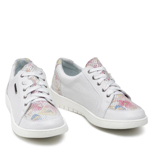 Sneakers Pollonus 5-1163-006 Biały Floter/Kwiaty 334 5 Sneakers Pollonus 5-1163-006 Biały Floter/Kwiaty 334 – Image 5