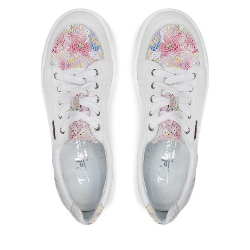 Sneakers Pollonus 5-1163-006 Biały Floter/Kwiaty 334 6 Sneakers Pollonus 5-1163-006 Biały Floter/Kwiaty 334 – Image 6