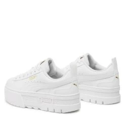 Sneakers Puma Mayze Lth Jr 384527 Puma White/Puma Team Gold -Sneakers Urbaines Authentiques sneakers puma mayze lth jr 384527 puma white puma team gold 2