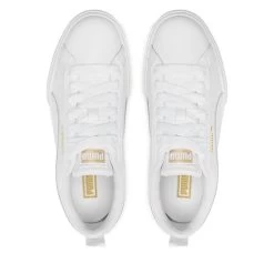 Sneakers Puma Mayze Lth Jr 384527 Puma White/Puma Team Gold -Sneakers Urbaines Authentiques sneakers puma mayze lth jr 384527 puma white puma team gold 4
