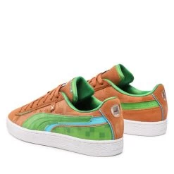 Sneakers Puma Suede Minecraft 386290 01 Friar Brown/Fern Green -Sneakers Urbaines Authentiques sneakers puma suede minecraft 386290 01 friar brown fern green 2