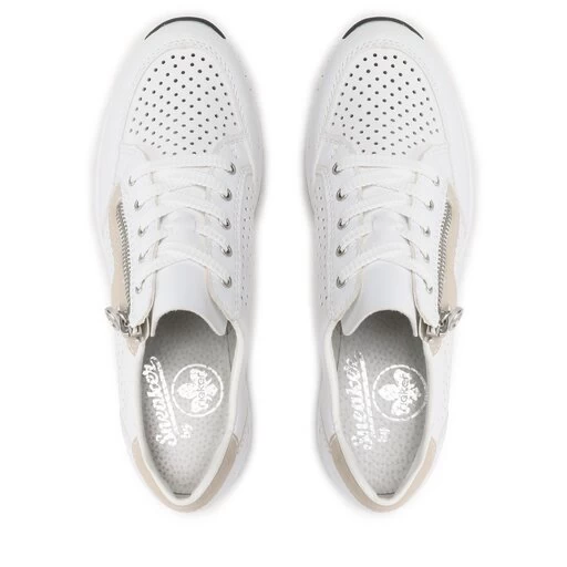 Sneakers Rieker N6304-80 Weiss Kombi 5 Sneakers Rieker N6304-80 Weiss Kombi – Image 5