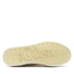 Sneakers S.Oliver 5-24635-30 Soft Yellow 619 -Sneakers Urbaines Authentiques sneakers s oliver 5 24635 30 soft yellow 619 3
