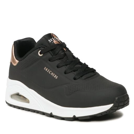 Sneakers Skechers Golden Air Black Duraleather/Mesh Trim 1 Sneakers Skechers Golden Air Black Duraleather/Mesh Trim