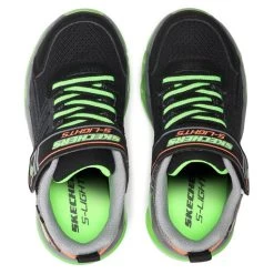 Sneakers Skechers S Lights 400130L/BKLM Black/Lime -Sneakers Urbaines Authentiques sneakers skechers s lights 400130l bklm black lime 5