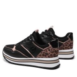 Sneakers Tamaris 1-23706-20 Blk/Leo Comb 035 -Sneakers Urbaines Authentiques sneakers tamaris 1 23706 20 blk leo comb 035 2